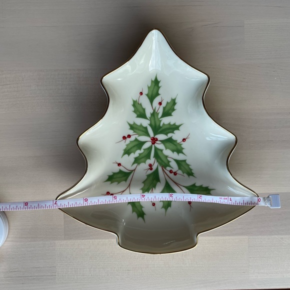 Lenox Holiday Christmas Tree Figural Party Plate - Picture 2 of 5